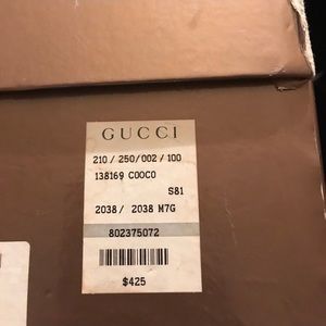 Brown Gucci shoes